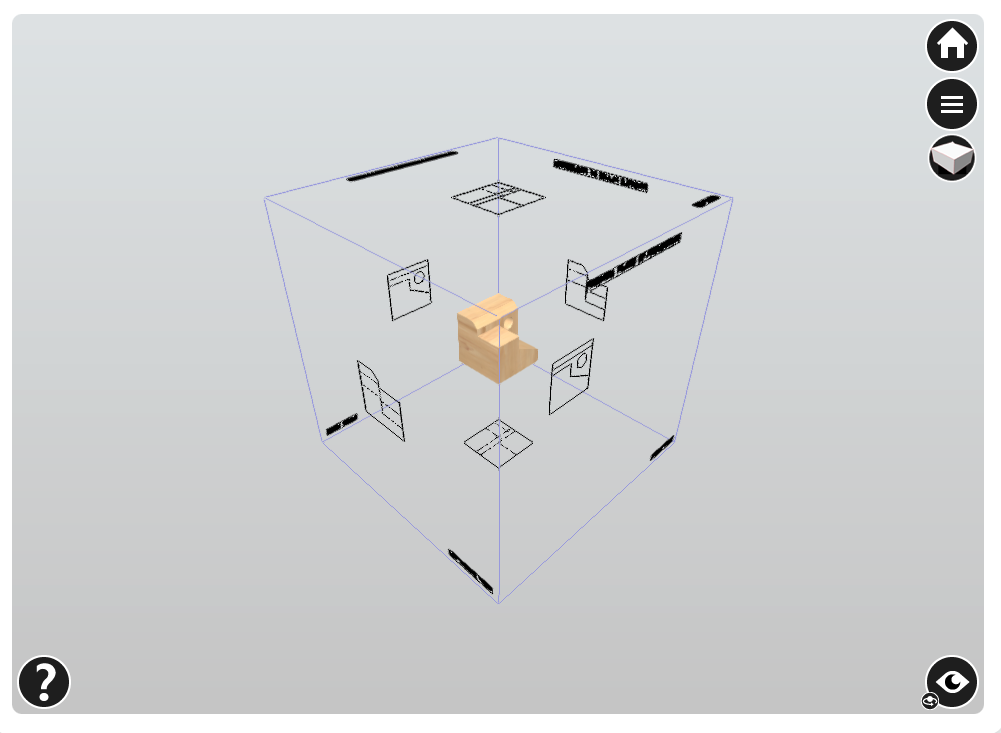 Views 3D Cube Projection