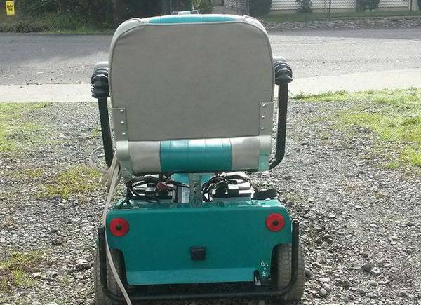 Rear view of the scooter bought off Craigslist.